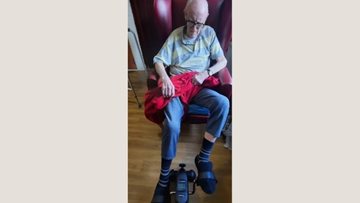 Residents keep fit at Glasgow care home